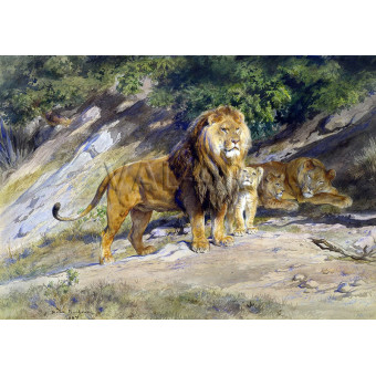 РЕПРОДУКЦИИ НА КАРТИНИ Кралят наблюдава (1887)